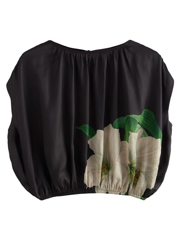 Next Next Bluza 'Kew'  bež / zelena / črna