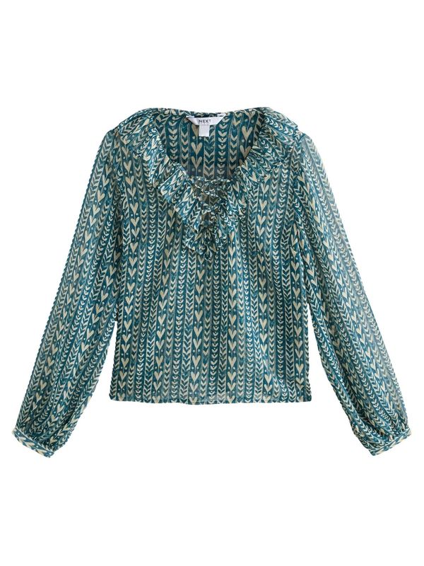 Next Next Bluza  kremna / cijansko modra