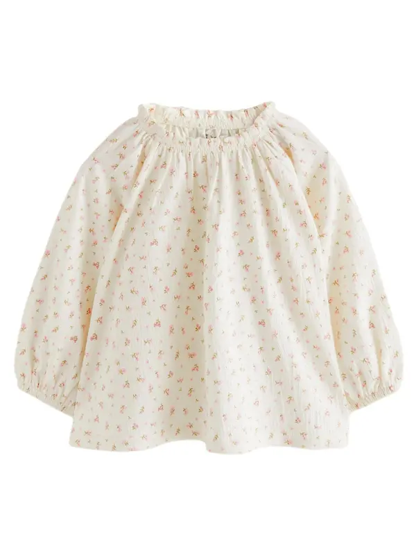 Next Next Bluza  kremna / zelena / roza