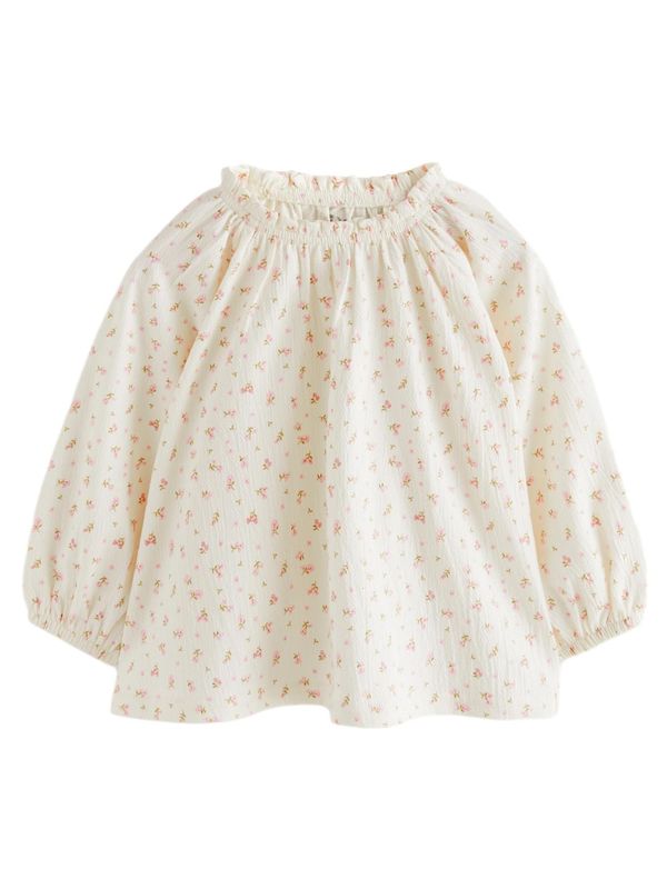 Next Next Bluza  kremna / zelena / roza