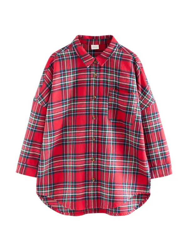 Next Next Bluza  marine / temno zelena / rdeča / bela