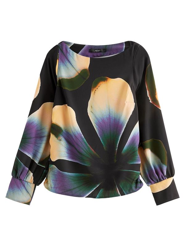 Next Next Bluza  mešane barve / črna