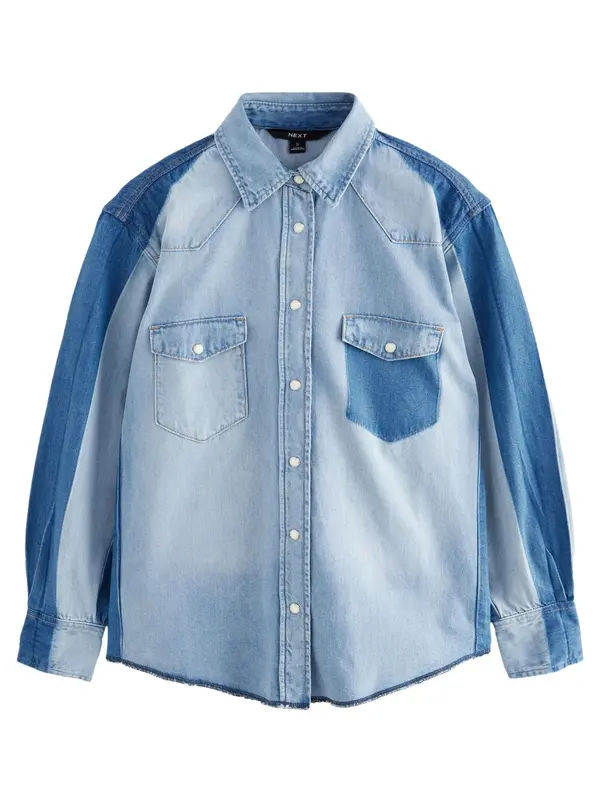 Next Next Bluza  modra / moder denim