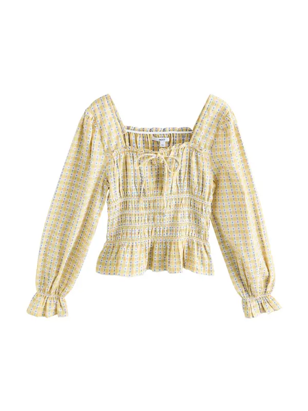 Next Next Bluza  modra / svetlo rumena
