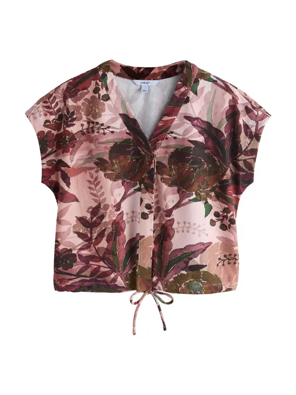 Next Next Bluza  oliva / temno zelena / ciklama / pastelno roza