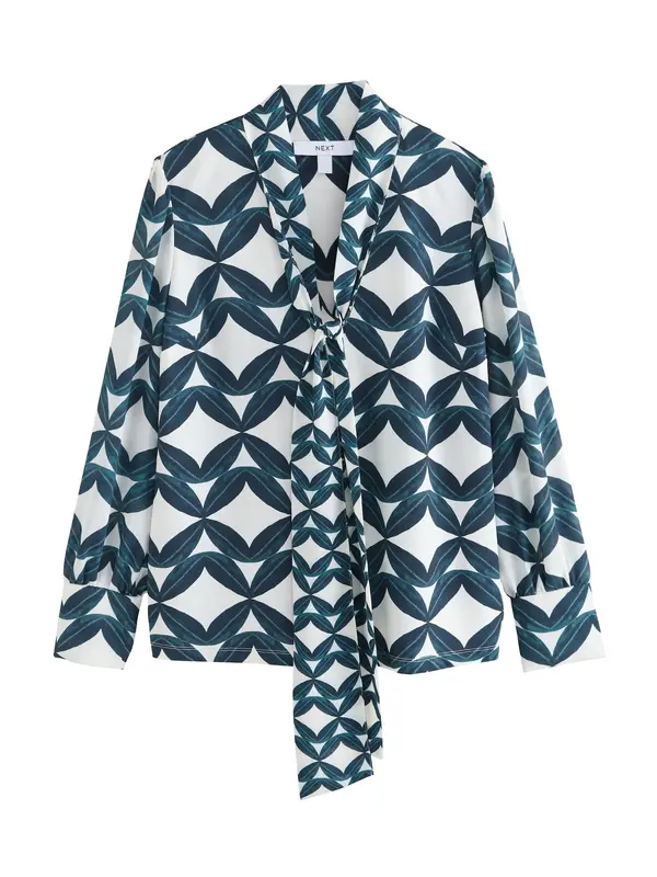 Next Next Bluza  petrol / meta / bela