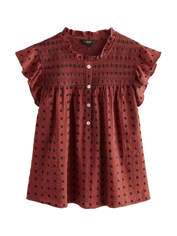 Next Next Bluza  rjasto rjava / črna