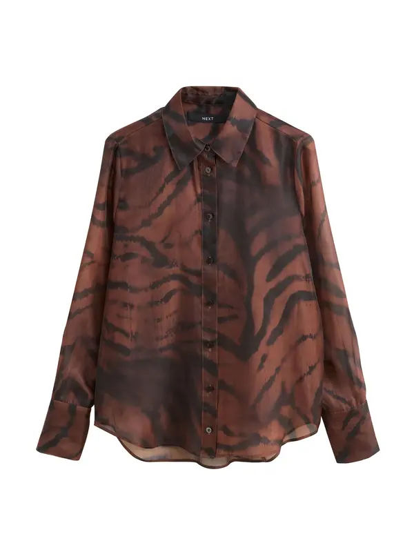 Next Next Bluza  rjava / črna