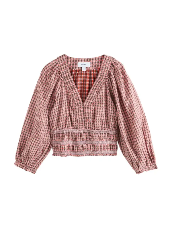 Next Next Bluza  rjava / roza / rdeča