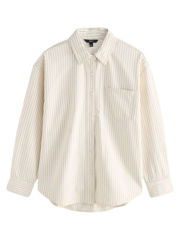 Next Next Bluza  siva / naravno bela