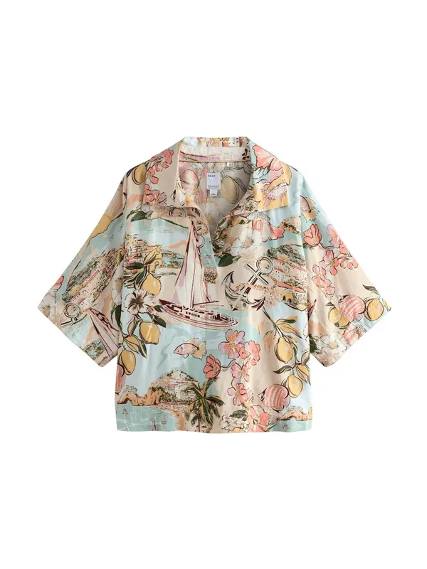 Next Next Bluza  svetlo modra / apno / temno zelena / rosé