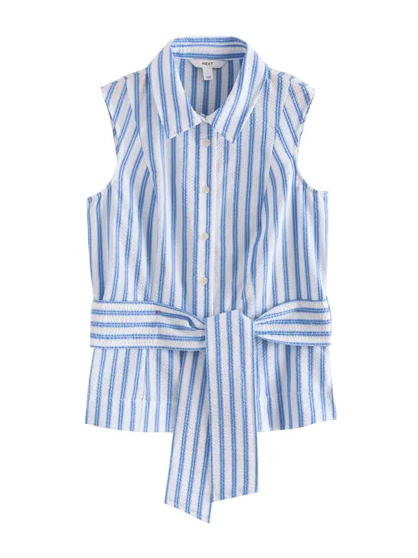 Next Next Bluza  svetlo modra / bela