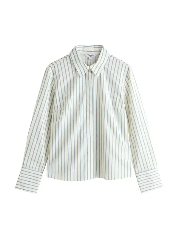Next Next Bluza  svetlo modra / bela
