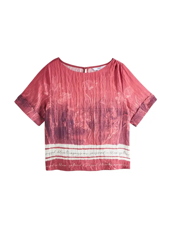 Next Next Bluza  temno liila / rdeča / bela