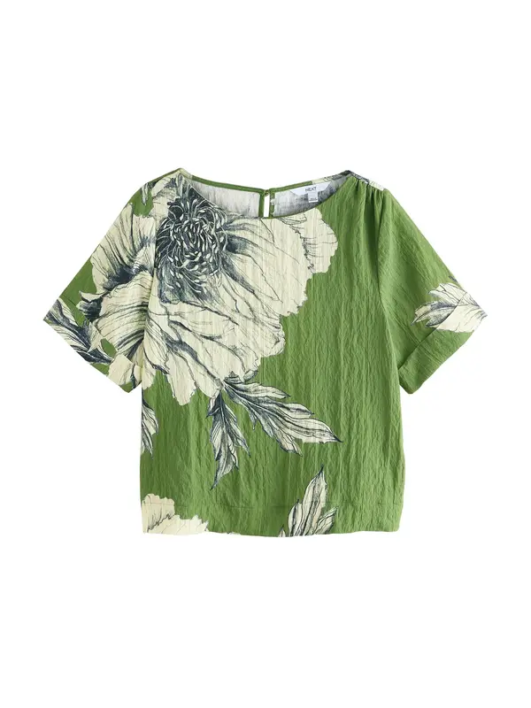 Next Next Bluza  zelena / bela