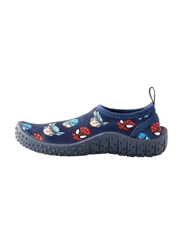 Next Next Čevelj za na plažo/kopanje 'Marvel'  ecru / mornarska / svetlo modra / rdeča