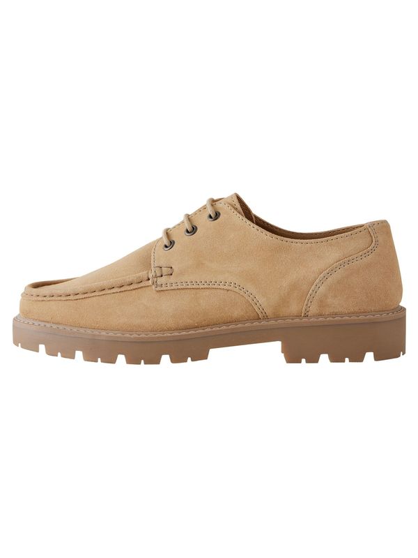 Next Next Čevlji na vezalke  bež