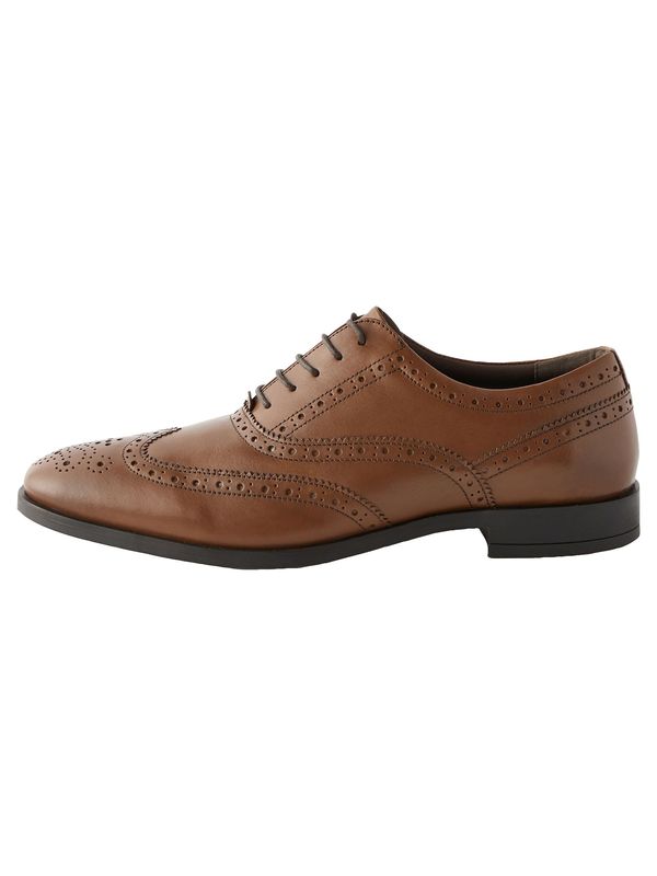 Next Next Čevlji na vezalke 'Oxford-Brogues '  rjava