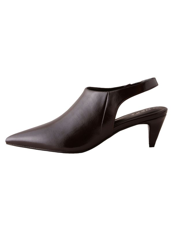 Next Next Čevlji s peto in s paščki  čokolada