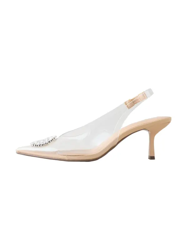 Next Next Čevlji s peto in s paščki 'Forever Comfort'  transparentna