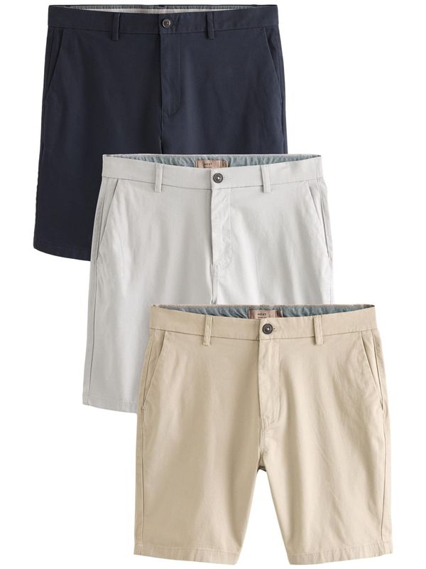 Next Next Chino hlače  bež / mornarska / off-bela