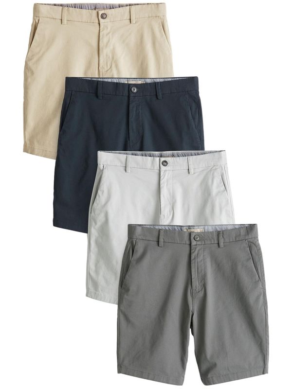 Next Next Chino hlače  bež / mornarska / siva / svetlo siva