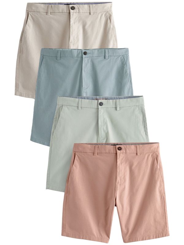 Next Next Chino hlače  bež / svetlo modra / svetlo rjava / pastelno zelena