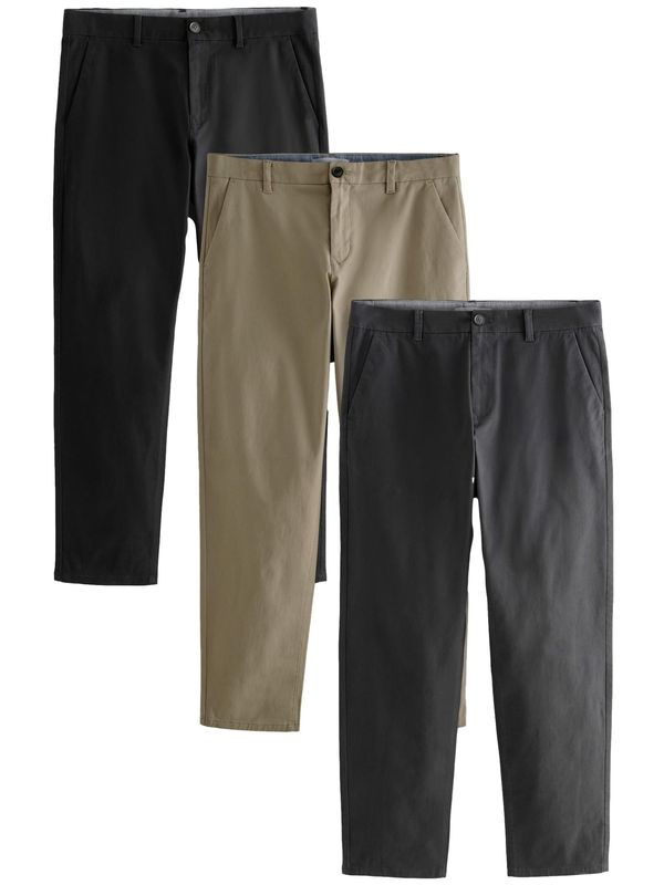 Next Next Chino hlače  chamois / črna