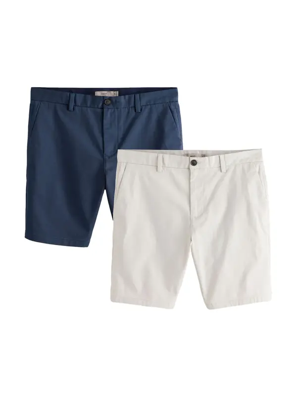 Next Next Chino hlače  ecru / temno modra