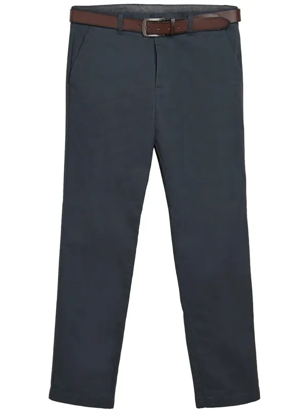 Next Next Chino hlače  mornarska / temno rjava