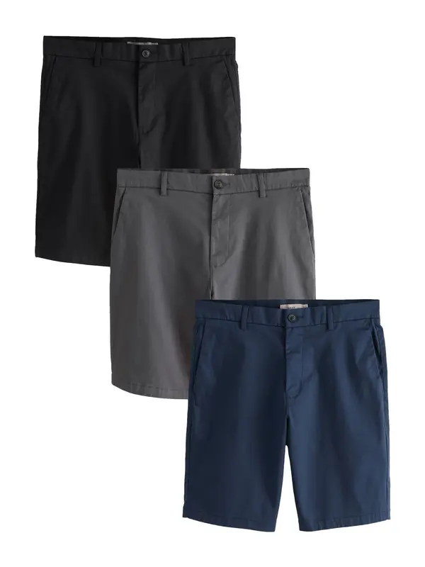 Next Next Chino hlače  mornarska / temno siva / črna