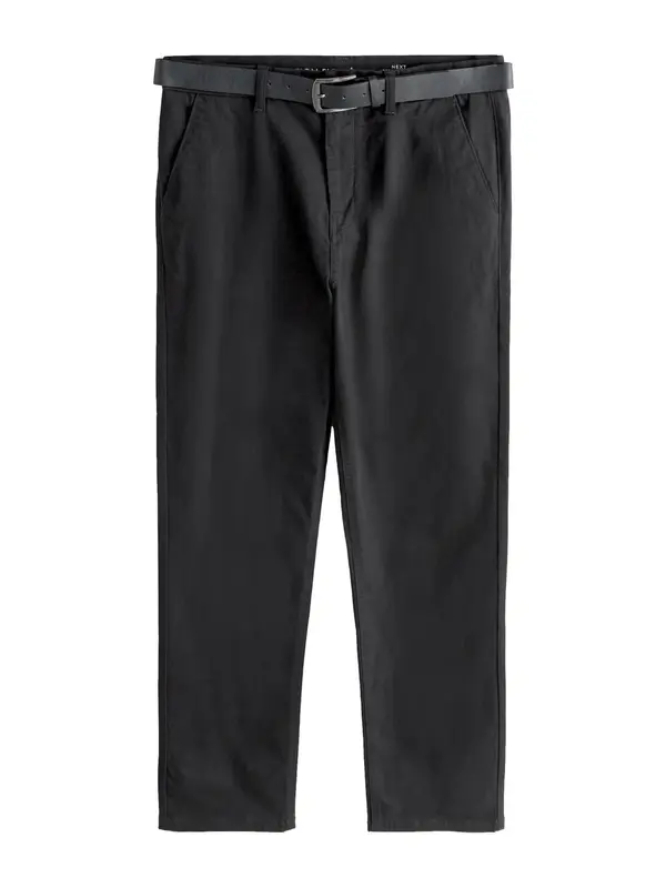 Next Next Chino hlače 'Motionflex'  črna