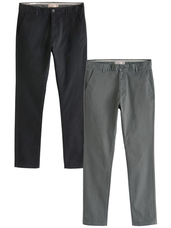 Next Next Chino hlače  siva / črna