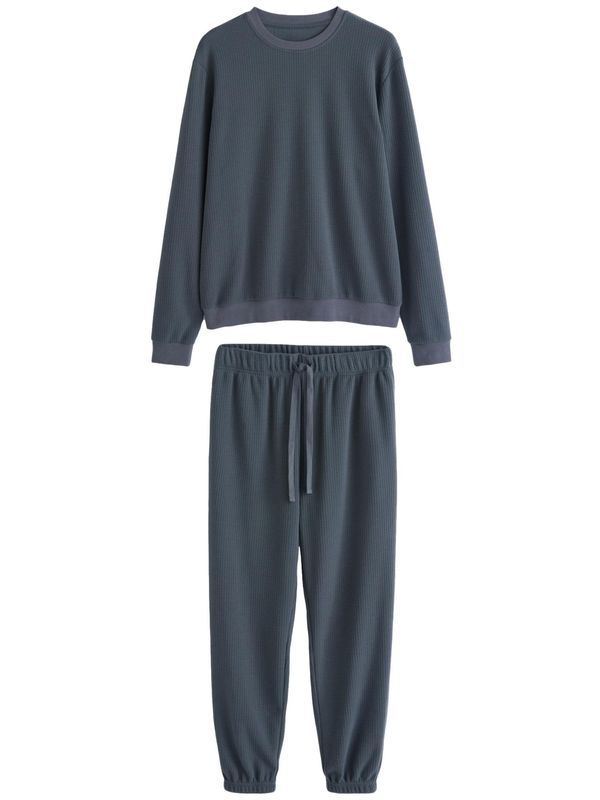 Next Next Dolga pižama  temno siva