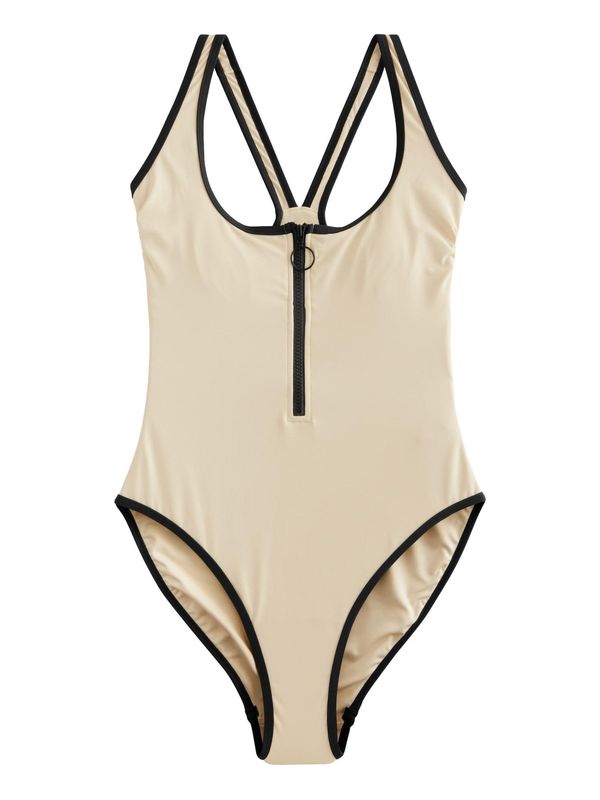 Next Next Enodelne kopalke  ecru / črna