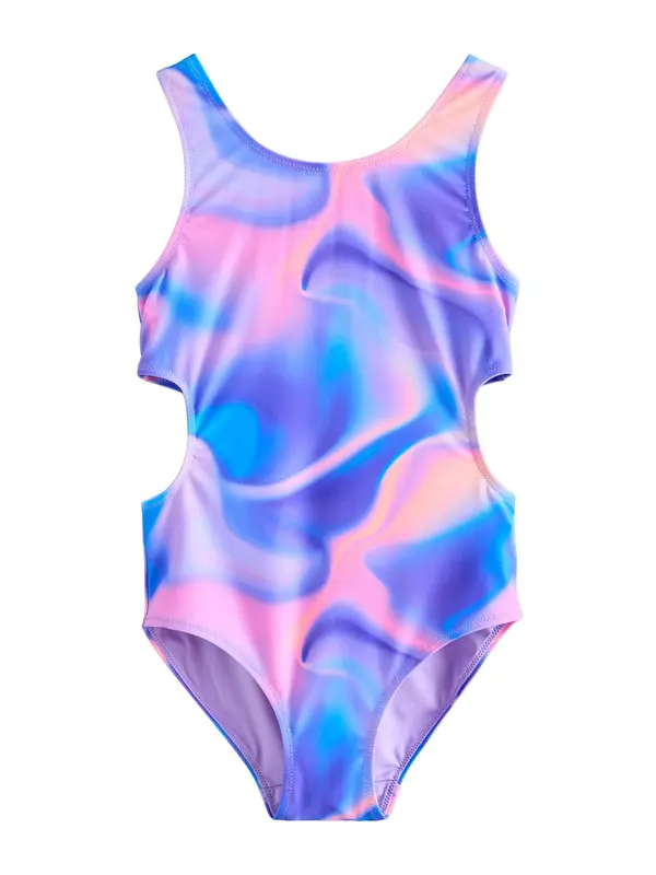 Next Next Enodelne kopalke  modra / neonsko modra / lila / svetlo roza