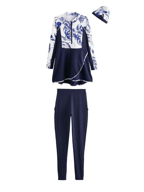 Next Next Enodelne kopalke  mornarska / kobalt modra / bela