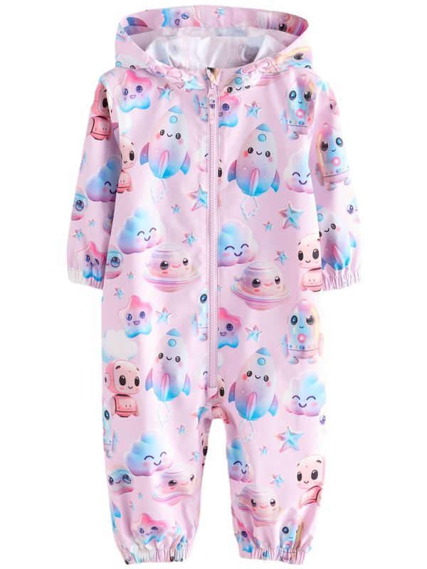 Next Next Funkcionalna obleka  svetlo modra / roza / bela