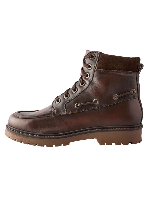 Next Next Gležnarji z vezalkami 'Forever Comfort'  temno rjava