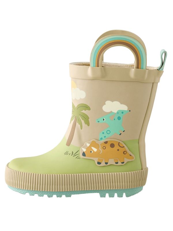 Next Next Gumijasti škornji  bež / svetlo modra / limeta / oranžna