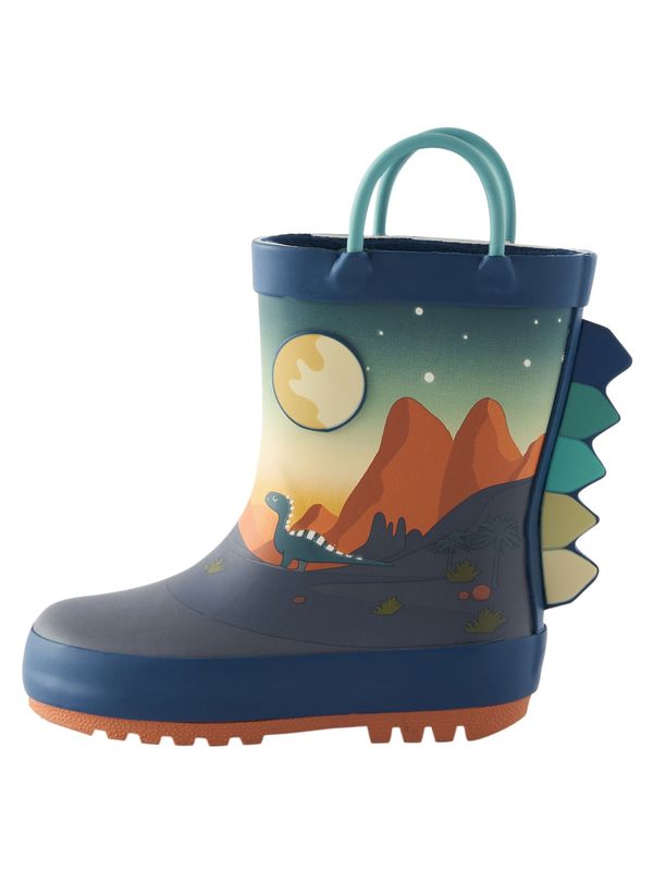 Next Next Gumijasti škornji  mornarska / dimno modra / konjak / rumena