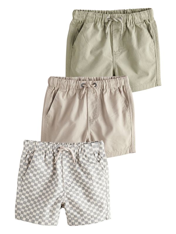 Next Next Hlače  bež / oliva / temno zelena