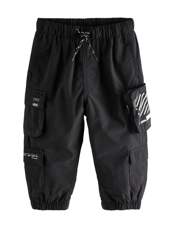 Next Next Hlače  črna / bela