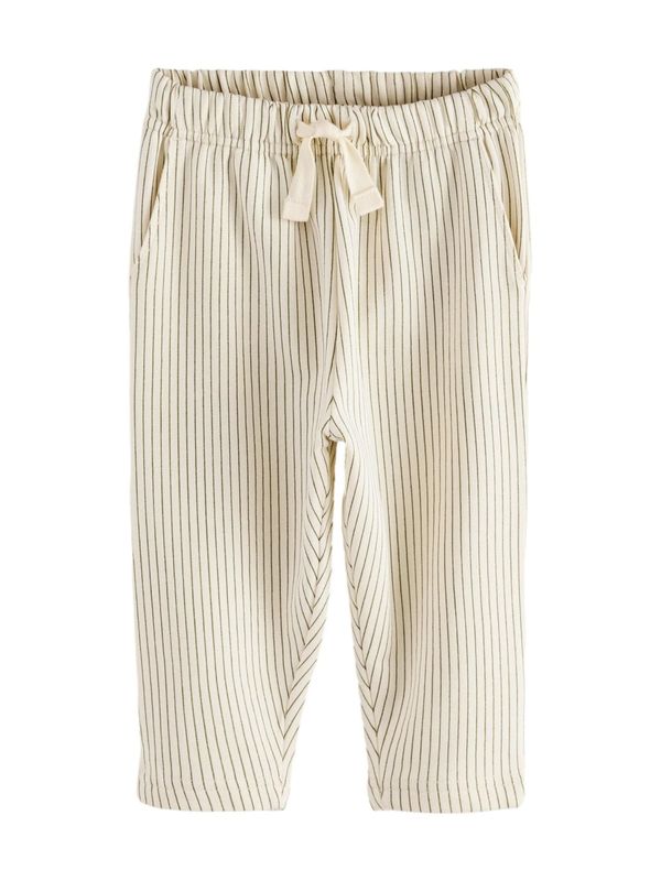 Next Next Hlače  ecru / črna