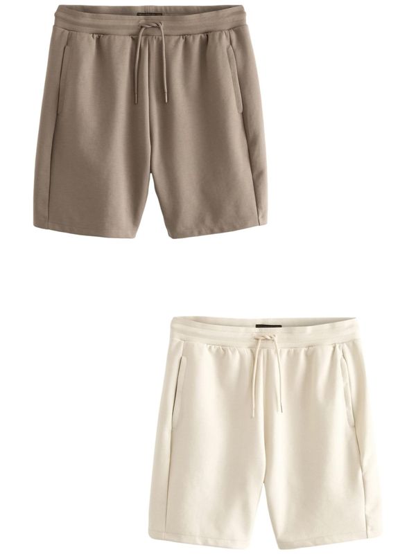 Next Next Hlače  ecru / temno bež