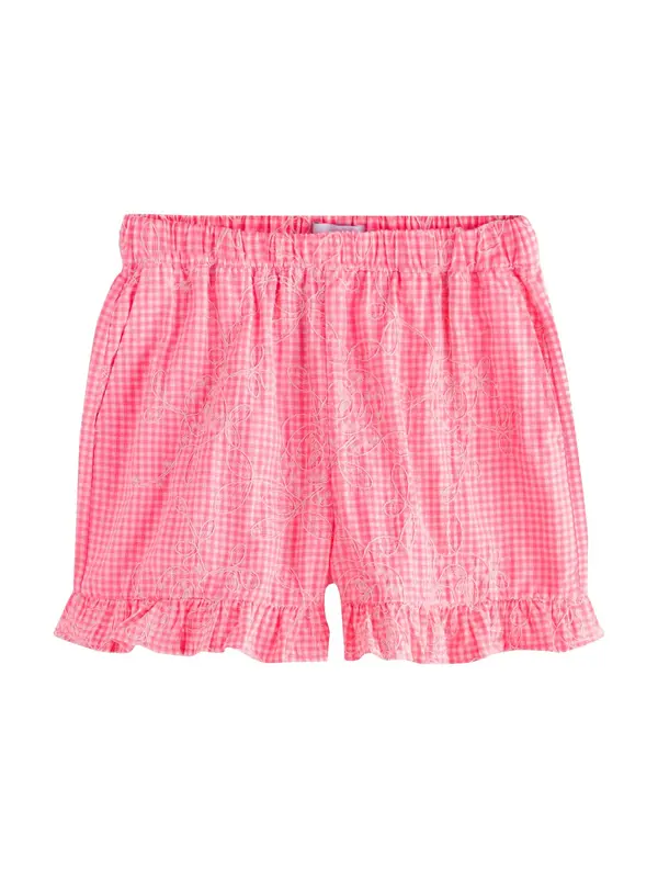 Next Next Hlače 'Gingham'  malina / bela