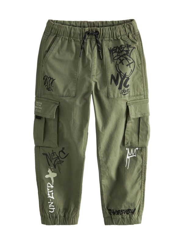 Next Next Hlače  kaki / črna / bela