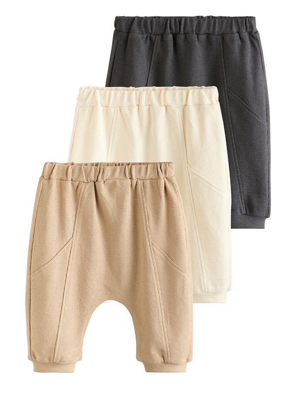 Next Next Hlače  kamela / črna / volneno bela