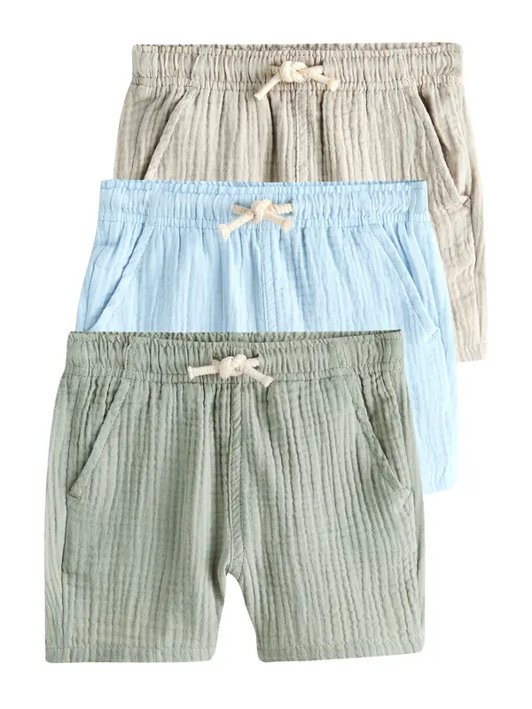Next Next Hlače  kit / nebeško modra / pastelno zelena