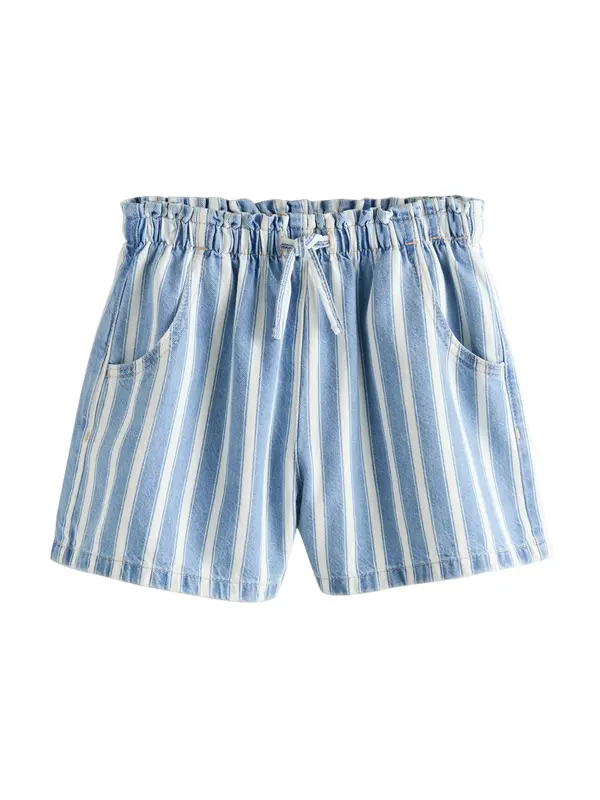Next Next Hlače  moder denim / bela
